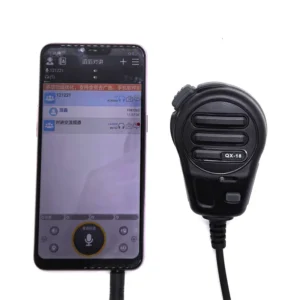 QX18 3.5mm Jack PTT Shoulder Speaker Mic for Zello APP | Mobile-Exclusive