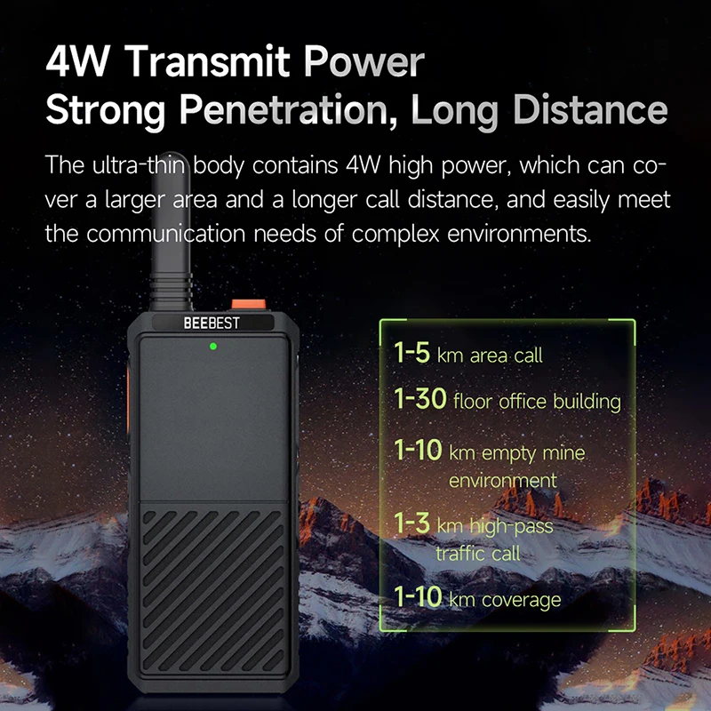 Beebest A306 Two Way Radio 110H Long Battery IP54 Waterproof - Image 2