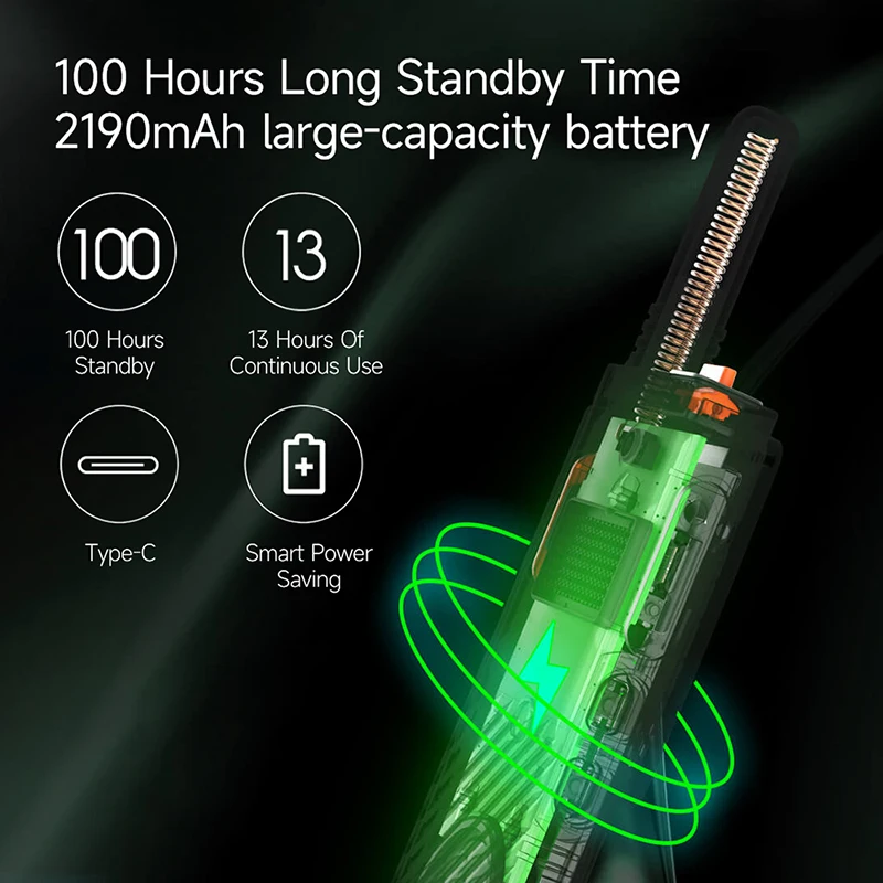 Beebest A308 Business Two-Way Radio, Ultra-Thin Design, APP Programming, Bluetooth Earpiece, Waterproof, for Office Warehouse Security - Image 2