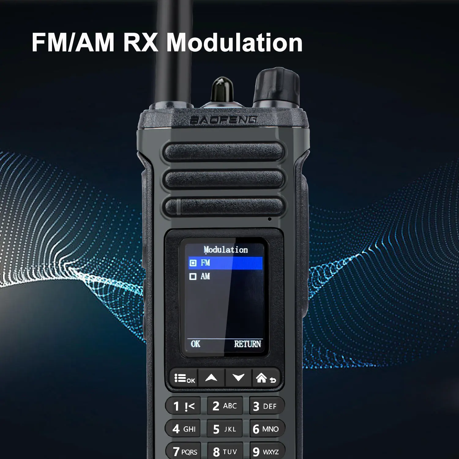 Baofeng SW-9 Amateur FM Radio Shortwave UHF VHF Air Band Full band FM AM SSB App Wireless Program NoAA Freq Sweep Walkie Talkies - Image 3