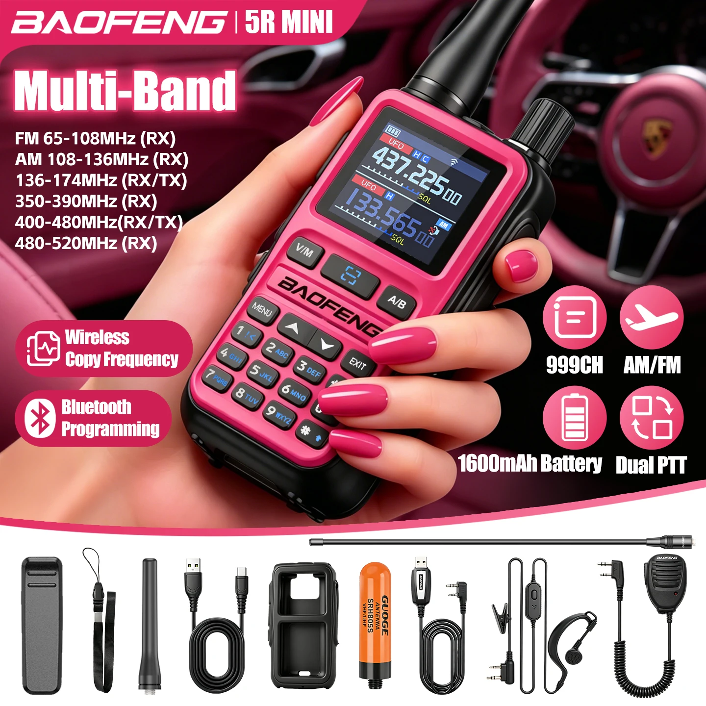 BAOFENG 5Rmini is the Ultimate Travel & EDC Radio: Hands-on with Bluetooth Frequency Sync and Dual PTT Transmitter