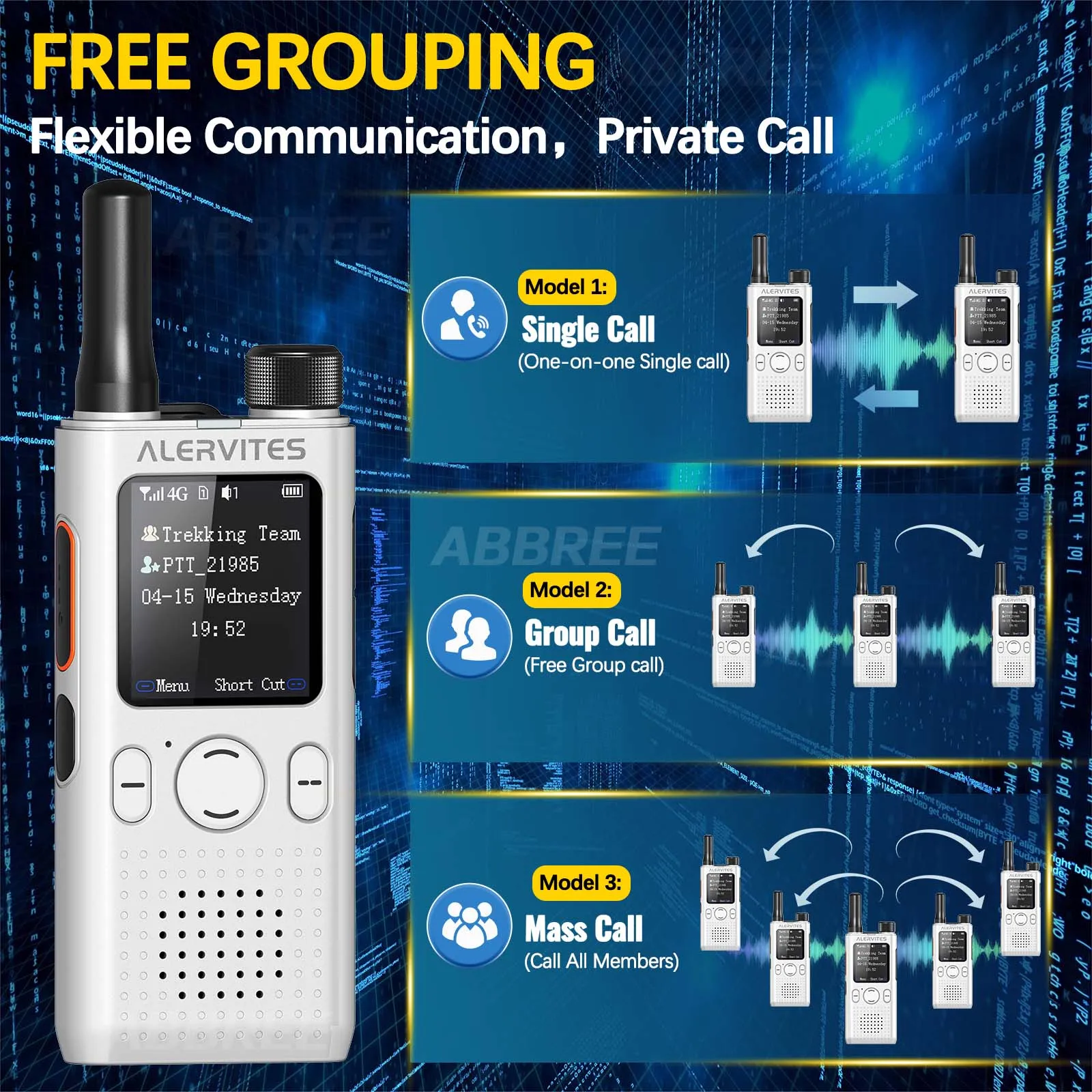 Baofeng AT1 Global POC Radio Unlimited Distance Walkie Talkie Lifetime Free 4G/5G Unlimited Data Create Groups Freely ALERVITES - Image 5
