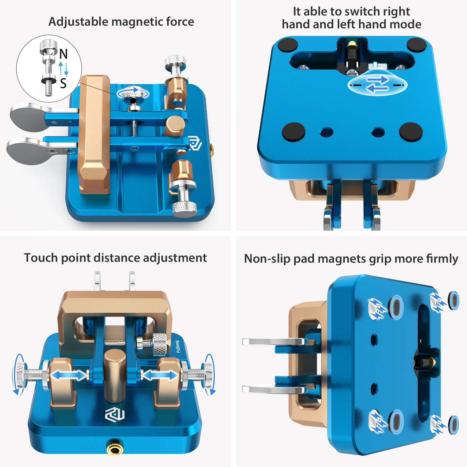 Putikeeg Double Oars Morse Code Keyer, Automatic CW Telegraph Key for Ham Radio Enthusiasts - Image 4