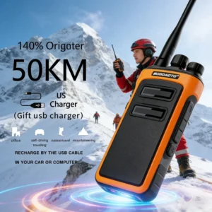 [Almost Sold Out] Professional Waterproof Long Range Two Way Radio with One-Key Pair Decoding for Jobsite & Security