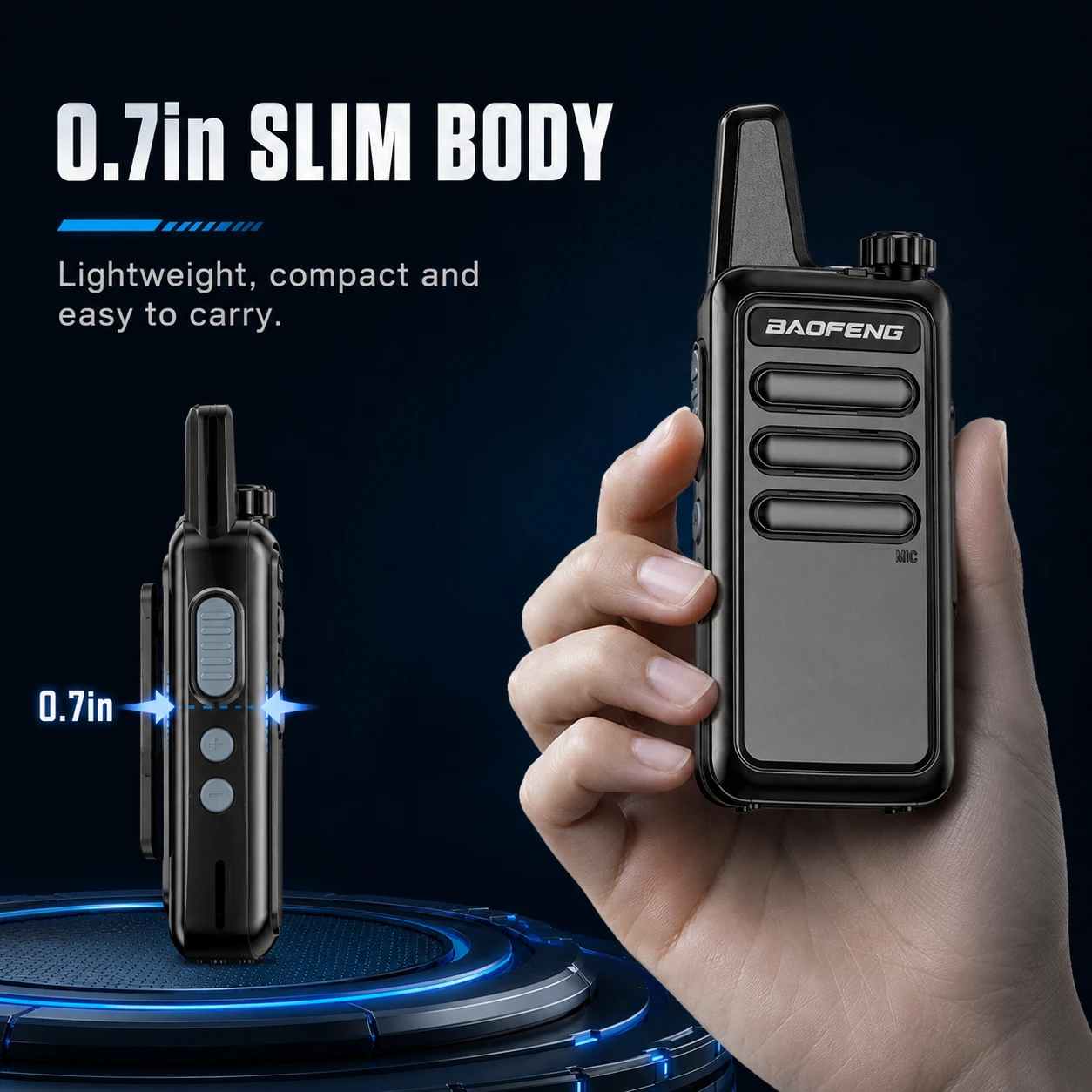 Baofeng BF-5R Mini 2-ways Radios Free Shipping 2pcs/pair - Image 4