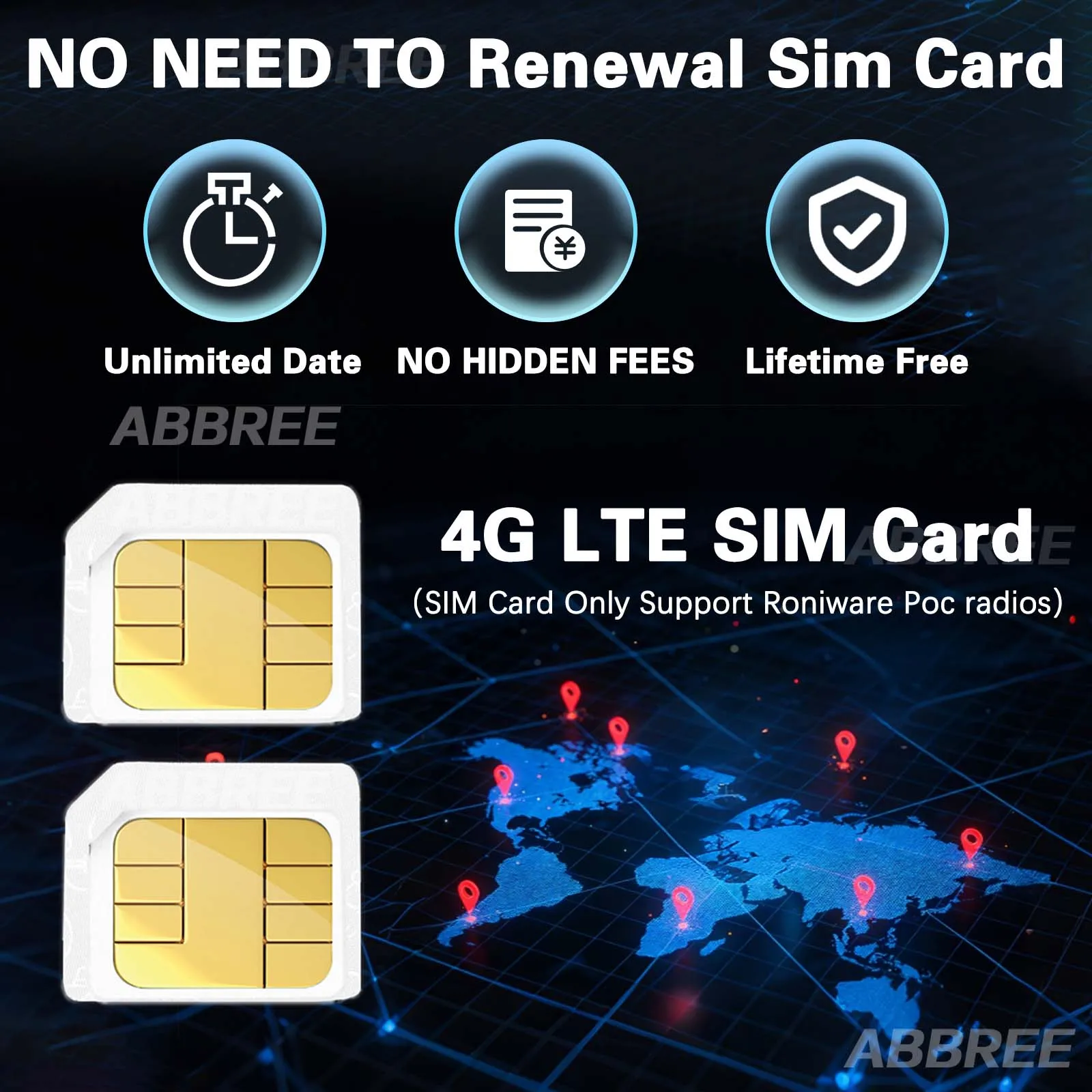 Baofeng AT1 Global POC Radio Unlimited Distance Walkie Talkie Lifetime Free 4G/5G Unlimited Data Create Groups Freely ALERVITES - Image 3