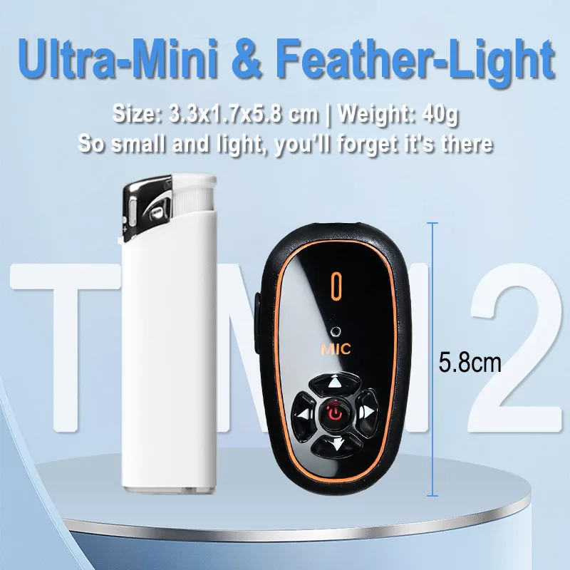 Mini Hands-Free Newest Walkie Talkies Headset AI Voice Control Upgraded - Image 4