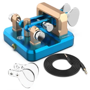 Putikeeg Double Oars Morse Code Keyer, Automatic CW Telegraph Key for Ham Radio Enthusiasts