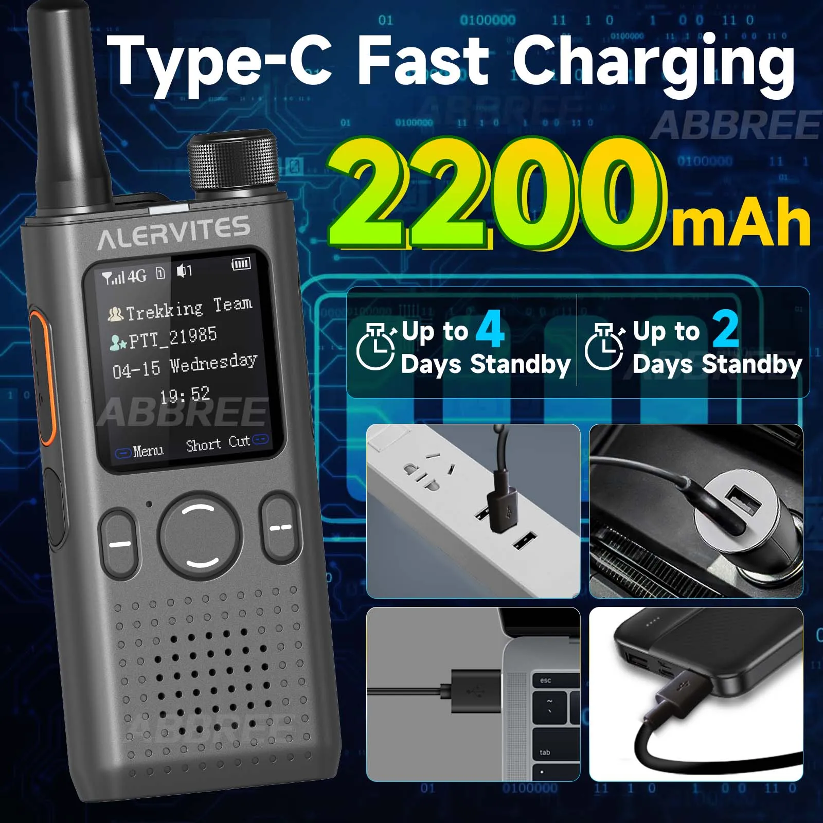 Baofeng AT1 Global POC Radio Unlimited Distance Walkie Talkie Lifetime Free 4G/5G Unlimited Data Create Groups Freely ALERVITES - Image 6