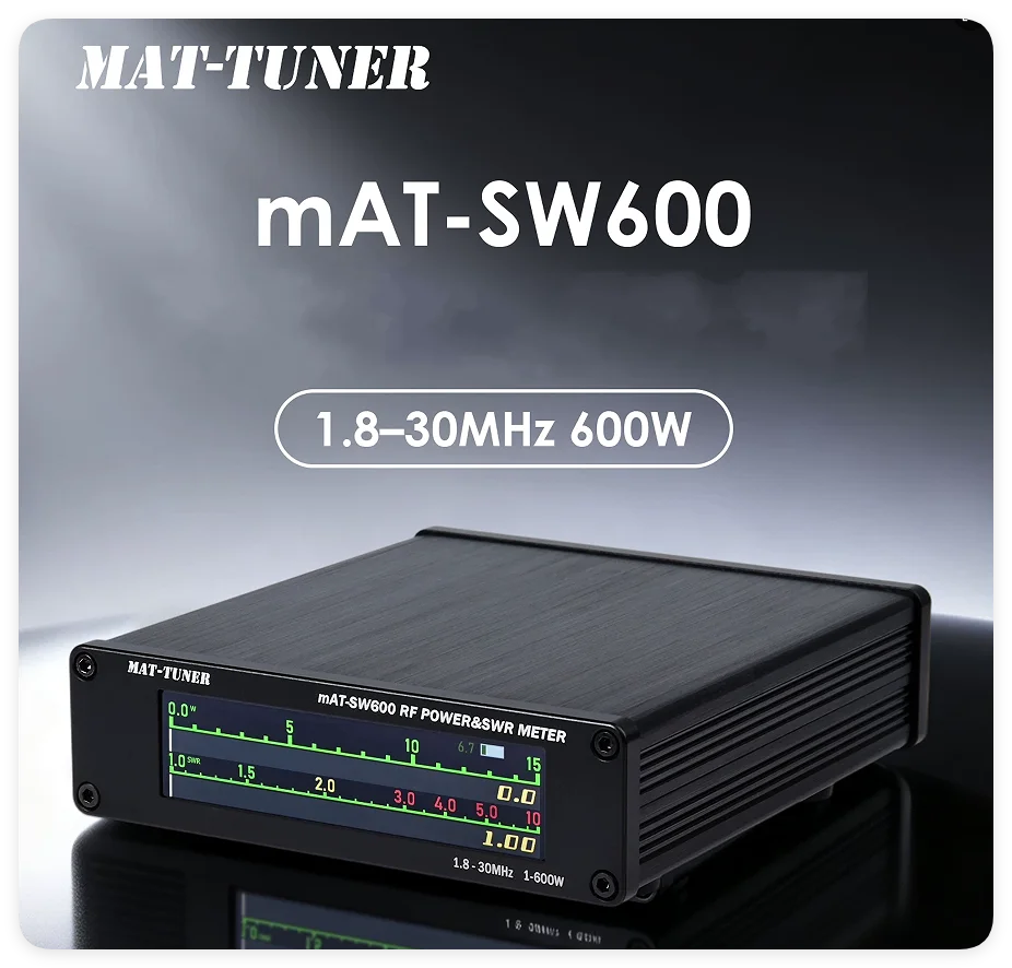 MAT-SW600 Digital SWR Power Meter 1.8-30 MHz 600 W High Precision HF Amateur Radio - Image 2